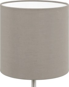 Eglo 54745 - Asztali lámpa ANADIA 1xE14/40W/230V taupe/matt króm