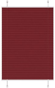 pliszírozott redőny Bordeaux piros 95x150 cm szövetszélesség