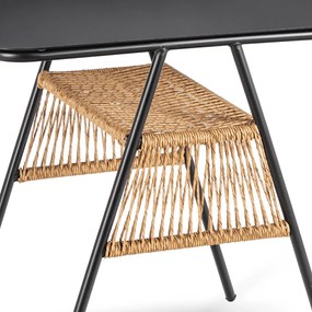 Kerti bútor szett barna/fekete színben – TRISTE