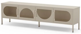 Krémszínű TV-állvány 180x50 cm Tayra – Marckeric