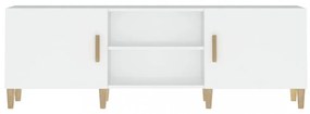 fehér szerelt fa TV-szekrény 150 x 30 x 50 cm