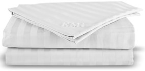 EMI damaszt lepedő fehér színű, Fix dupla lepedő 200x220