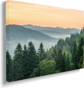 Falikép Hegyek és erdő modern prémium vászonkép 40x30 cm