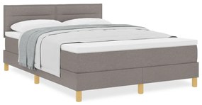 Box Spring Ágy Matraccal Bézs 140x190 cm Szövet