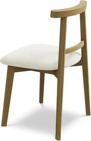 Krémszínű tömörfa étkezőszék Ohelo – Makamii