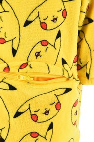 Pokémon Pika belebújós plüss polár takaró, poncsó 4-10 év