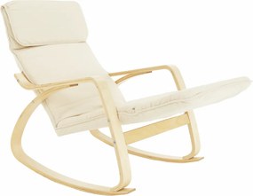 Hintaszék, nyírfa, krém szövet, SIVERT