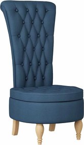 vidaXL Papucs fotel Kék 56,5 x 70 x 110 cm szövet