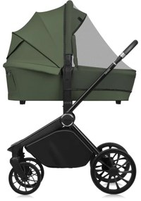 Lionelo - 3 az 1-ben kombinált babakocsi MIKA PLUS Olíva zöld