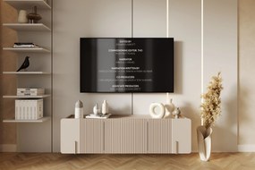 Malmi fali szekrény 150 cm - kasmír / arany