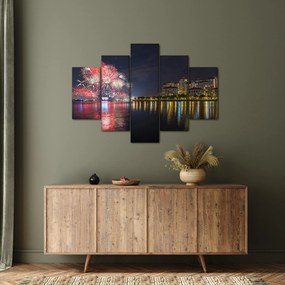 A szingapúri tűzijáték képe (150x105 cm)