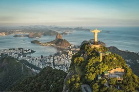 XXL poszter Rio de Janeiro - Christ and Botafogo Bay, (120 x 80 cm)