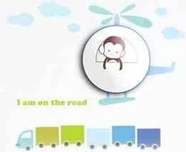 Gyerek lámpa Helicopter 0,6W Led