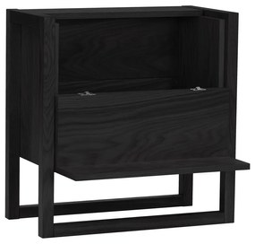 NewEst fekete tölgyfa bortartó szekrény 59x60 cm - Woodman