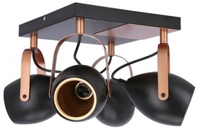 spotlámpa ANICA 4xE14/40W/230V fekete/réz