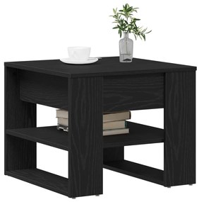 Fekete Tölgy Kávézóasztal 55.5x55x45 cm Műszaki Fából Készült
