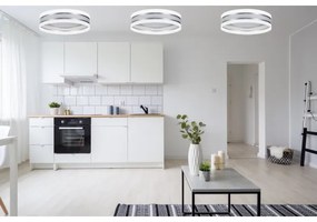 LED Dimmelhető mennyezeti lámpa SMART CORAL LED/24W/230V fehér/ezüst + távirányító