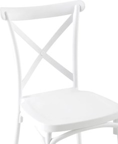 Rakásolható szék, fehér, SAVITA