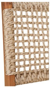 Derby étkezőszék, teakfa/polyrattan, natúr