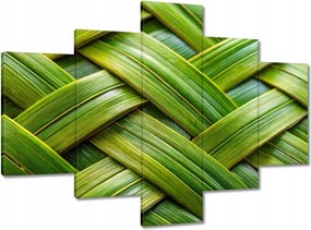 Vászonkép 100x70 Zöld fonott zöld rattan fonott lemez