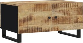 vidaXL tömör mangófa és szerelt fa dohányzóasztal 80 x 50 x 40 cm