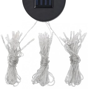 fehér pavilon LED fényfüzérrel 3 x 3 m