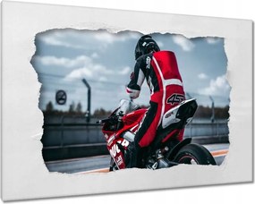 Vászonkép 60x40 Motorkerékpár a pályán