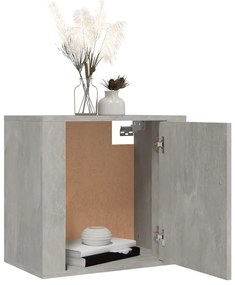 Betonszürke falra szerelhető éjjeliszekrény 50x30x47 cm