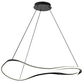 RÁBALUX 72266 MIROSSI Modern Led Függesztett Lámpa Fekete IP20