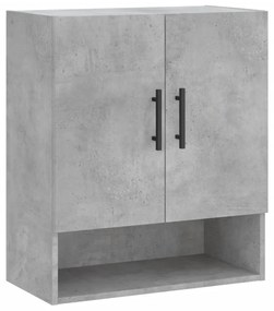 betonszürke szerelt fa faliszekrény 60 x 31 x 70 cm