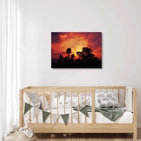 Naplemente képe (üvegen) (70x50 cm)