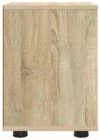 vidaXL Éjjeli asztal fiókkal Sonoma tölgy 30,5 x 30 x 43 cm Faanyag