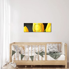 Tulipán képe (órával) (90x30 cm)