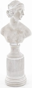 Szobor Dekorfigura Dekoratív cement Szürke 43x17x12cm