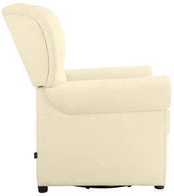 Fehér bársony chesterfield-hinta fotel Lillyse – Støraa