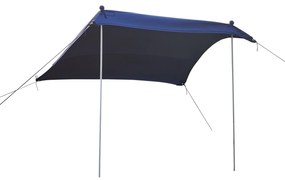 [pro.tec] Árnyékoló strandra Bernheze 270x270x210cm kék