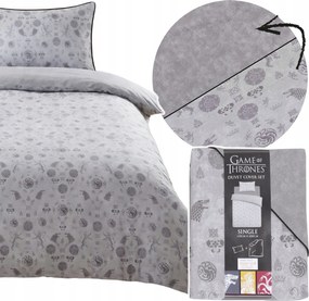 Szürke Ifjúsági Ágyneműhuzat 135x200 Kétoldalas kiváló minőség 140x200 Oeko-tex