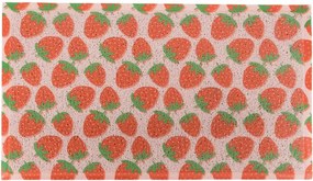 PVC lábtörlő 40x70 cm Pink Strawberry – Artsy Doormats