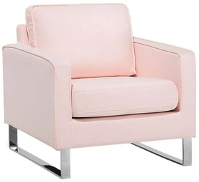 Rózsaszín kárpitozott fotel VIND Beliani