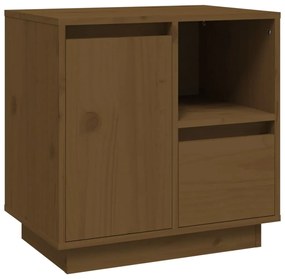 Mézbarna tömör fenyőfa éjjeliszekrény 50 x 34 x 50 cm