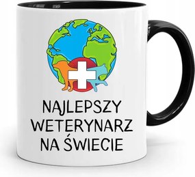 Fekete Bögre Állatorvosnak A Világ Legjobbja fényképes nyomattal