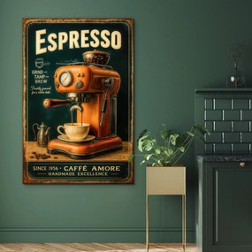 DUBLEZ | Vintage fa kép - Espresso