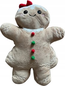 Karácsonyi mézeskalács forma párna Süti hölgy