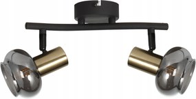 Lauree díszléc 2 lángos fekete matt/arany 841402-32