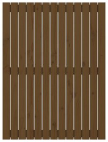 mézbarna tömör fenyőfa fali fejtámla 82,5 x 3 x 110 cm