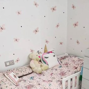 INSPIO Akvarell matrica - Rózsaszín pillangók