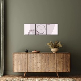 Kép - Lila minimalizmus N⁰2 (órával) (90x30 cm)