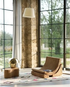 Barna kordbársony gyerek fotel Moon – Wigiwama