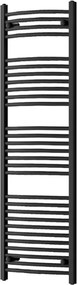 Íves törölközőszárító radiátor 1600x500 mm fekete