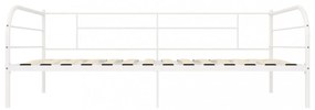 fehér fém kanapéágy-keret 90 x 200 cm